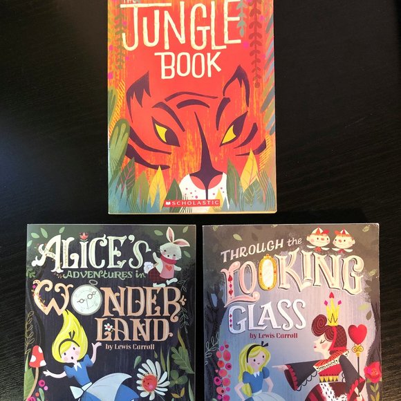 Scholastic Other - 3/$8 Alice in Wonderland | The Jungle Book | Through the Looking Glass